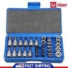 34pcs 3/8" Drive Star & E Torx Bit Socket Set tool kit Torx Hex Bit Socket