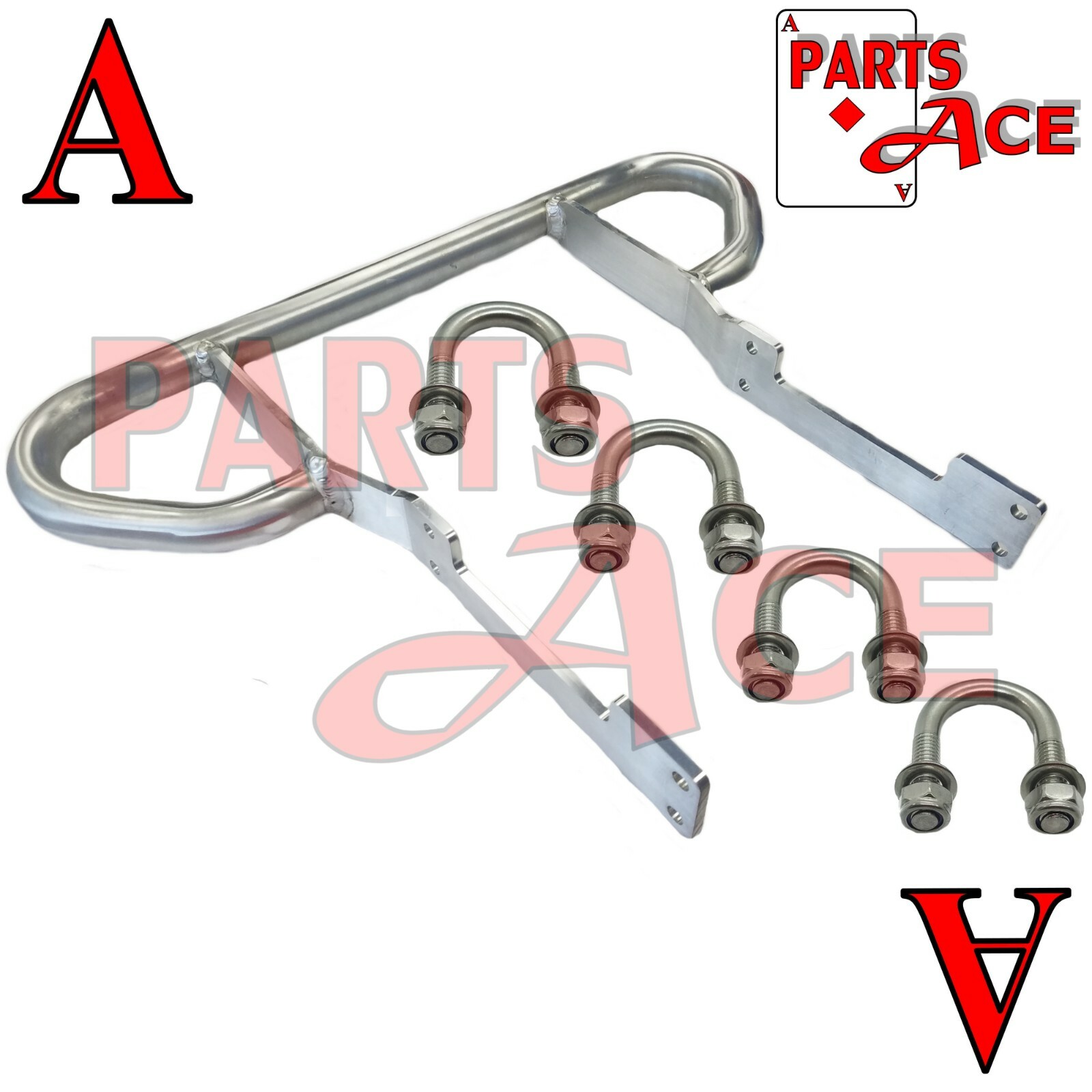 Aluminum Rear Wide Grab Bar Bracket Bumper Fits 19992016 Honda