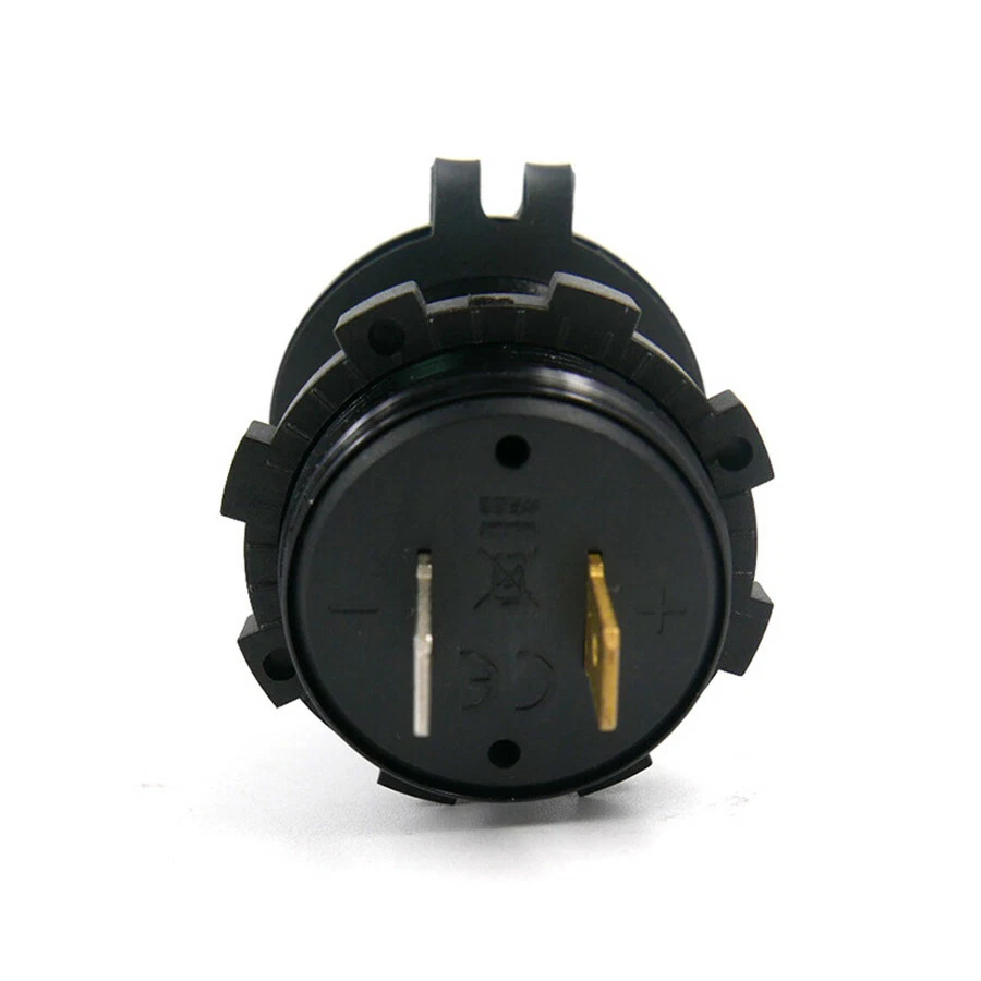 12V 4.2A 21W Coche Doble Puerto USB Cargador Enchufe LED Voltímetro Digital Impermeable Foto 3 de 4
