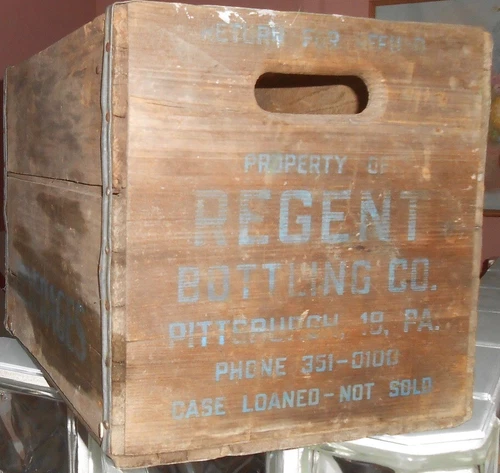 VTG Regent Beverage Bottling Co Metal Edged wooden crate