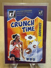 2025 Donruss WNBA #4 Aaliyah Edwards Crunch Time Press Proof Purple Mystics