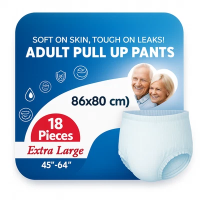 DISCOUNT SELLER 18 x Incontinence Pants Women & Men Maxi | Pull Up Pants | Adult Diapers XL