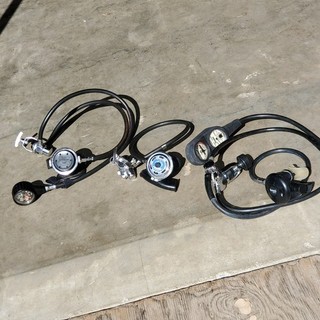 VTG LOT of 3 Healthways Sportsways Waterlung Oceanic Delt Scuba Gear Accessories