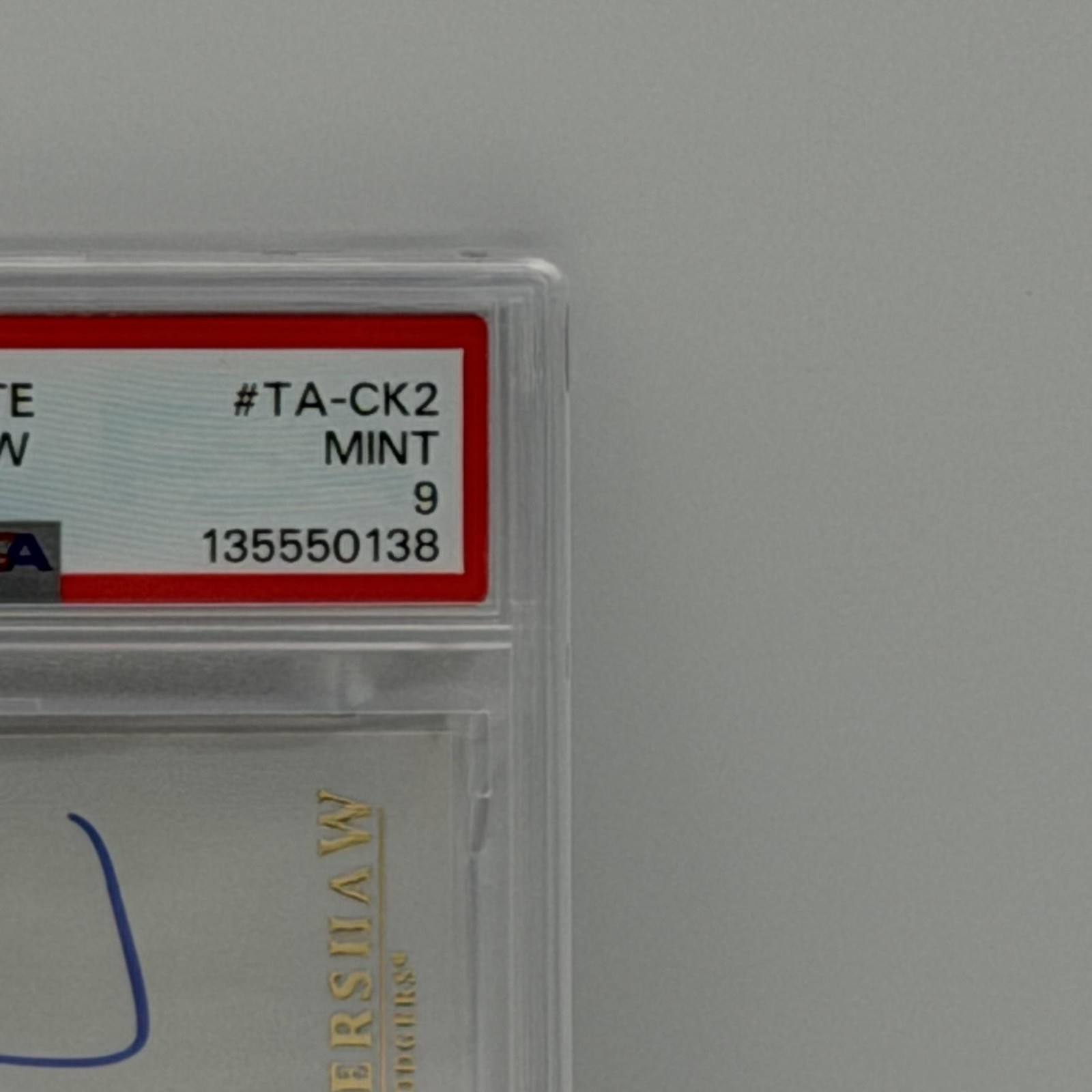 2013 Topps Tribute Clayton Kershaw Autographs #TA-CK2 PSA 9 Los Angeles Dodgers view 4