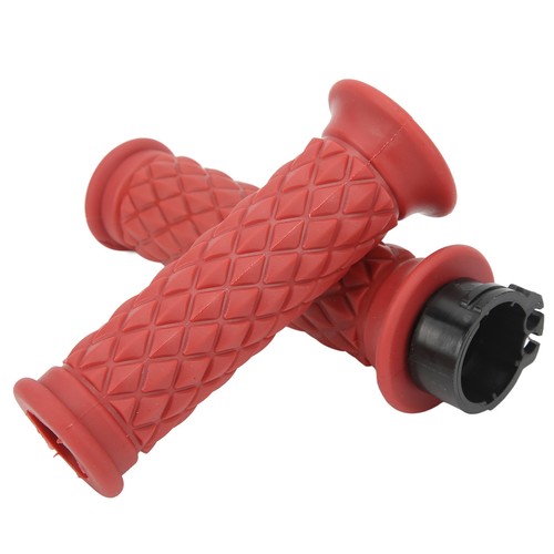 Czerwony 1 para uchwytu motocyklowego 25mm lewy prawy uniwersalny uchwyt przepustnicy - Zdjęcie 7 z 22