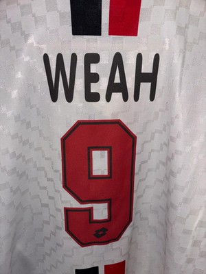 AC MILAN WEAH 1995-1996 ORIGINAL JERSEY Size L | eBay