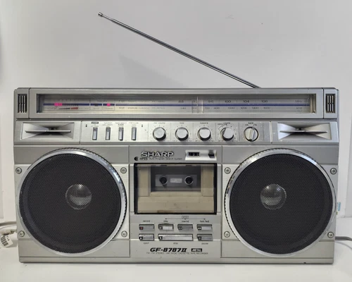 RARE! Vintage SHARP GF-8787II Ghetto Blaster BoomBox - TESTED - SEE VIDEO