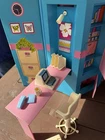 Vintage Mattel Barbie Tri-Fold Home Office Closet 1984 Take and Carry Case
