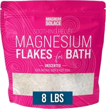 Magnesium Flakes for Bath - Magnesium Chloride Flakes Organic Pure - Unscented, 