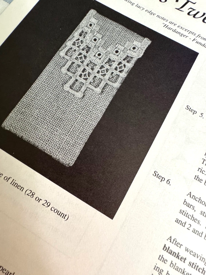 Hardanger Booklet Autographed by Janice Love Stitchers Treasures Patterns Signed - Image 4 of 4