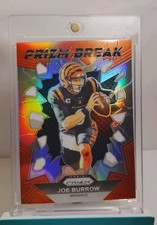 2023 Panini Prizm Joe Burrow Prizm Break Silver Prizm Cincinnati Bengals