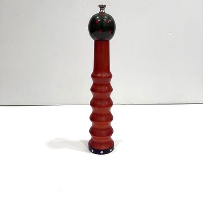 VTG William Bounds Pepper Mill Grinder  12  Tall Polka dot Post Modern MCM