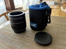 JJC brand 3 pc auto extension tubes 12mm 20mm 36mm for Canon EOS bodies