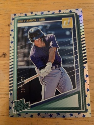 2025 Donruss #156 Billy Amick Rated Prospect Stars Parallel /250