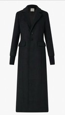 Favorite Daughter The City Coat Size Medium Long Jacket in Black Wool
