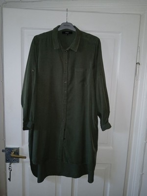 Zizzi Longbluse Oliv Lässig Cool Gr. L 50/52 Top Zustand 