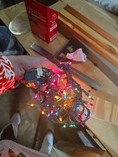 Mini Holiday Lights 70 Multi Colored Indoor/Outdoor Green Wire