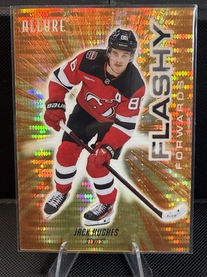 2025-26 ALLURE JACK HUGHES FLASHY FORWARDS ORANGE SPECTRUM /299