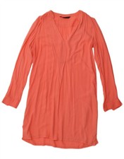 ZARA Womens Long Sleeve Sheath Dress UK 14 Medium Pink CC13