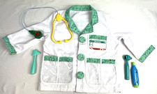 MELISSA DOUG Childs Medical Staff Doctor Coat/Medical Tools/Instruments As Is