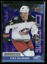 2021-22 Upper Deck Ice - Sub Zero Rookie Cole Sillinger #SZ-26 /999 (RC)