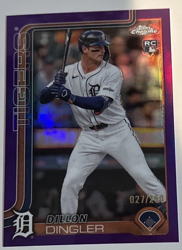 2025 Topps Chrome - Dillon Dingler #274 Purple Refractor /250 (RC)