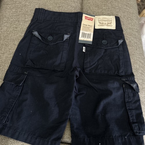 LEVI's Boys Youth Cargo Shorts Navy Blue Size 6R - NWT - Picture 3 of 4