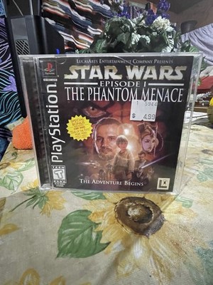 Star Wars PS1 Game Lot of 2 Phantom Menace And Jedi Power Battles Tested !!