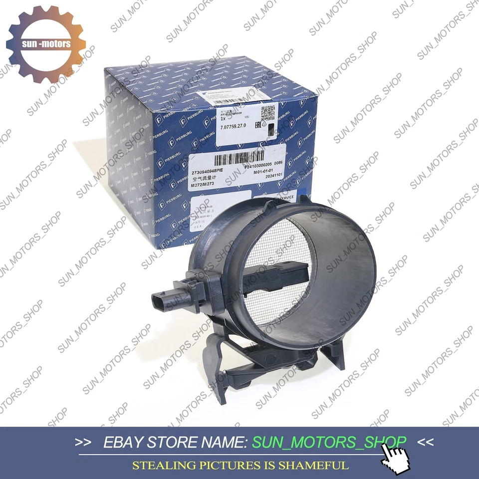 New PIERBURG MAF Mass Air Flow Sensor for Mercedes W164 R171 W203 W204 W207 W209 - Imagem 2 de 4