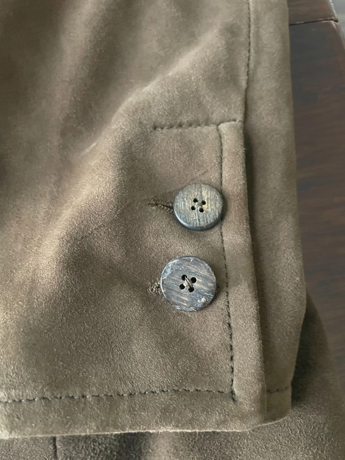 Gimo’s GMS-75 Brown Suede Leather Blazer Jacket Italy Fit See Measurements - product detail image 16