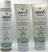 3PC Vivvi Bloom Baby Bath Set Fragrance Free READ FAST SHIP