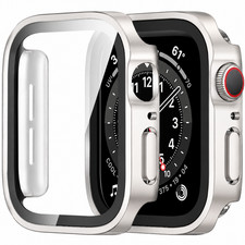 2 Pack For Apple Watch Series 12 42/46mm Matte Watch Case Screen Protector