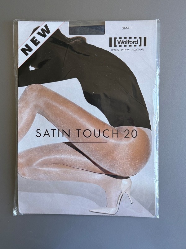 Wolford “Satin Touch 20” Steel, Small, NIP