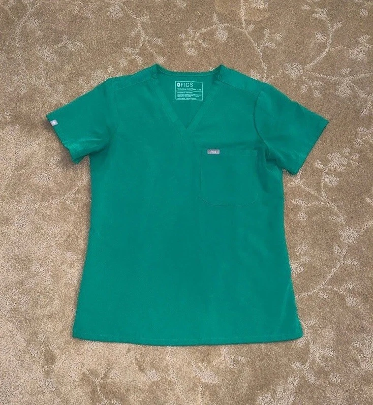 Blusa Médica FIGS Catarina Evergreen, XS Foto 2 de 4