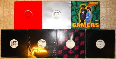 Hip Hop- Gangsta/Crunk, 7 Vinyl Record Lot, All 12'' Singles & US 1st, 4 Promo