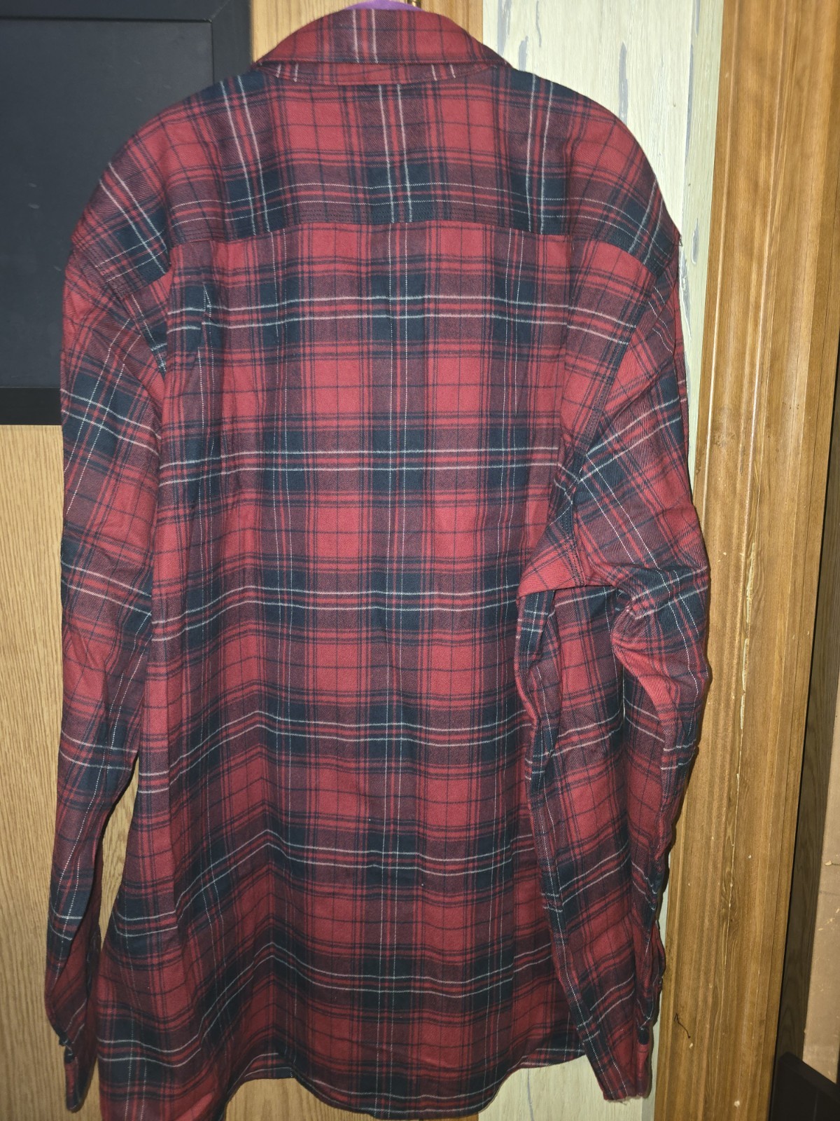 Carharrt Men's Relaxed Fit Long Sleeve Flannel Shirt Red, Size 2XL TALL thumbnail 2
