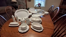 Pfaltzgraff Heritage White Replacement Lot Plates Bowls Cups Pitcher Casserole