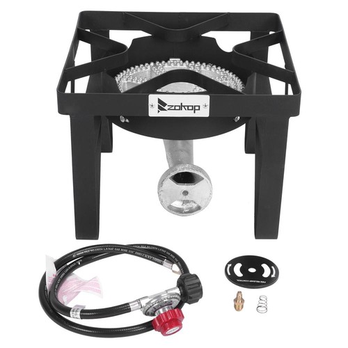 Portable Propane 200,000-BTU Square Burner Camp Stove Camping Picnic Grill BBQ