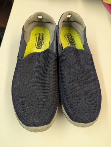 SKECHERS HERREN SLIPPER BLAU MEMORY FOAM GO-GO WALK SNEAKER SKECHERS UK 9