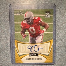 Leaf 2021 Draft Jonathon Cooper Rookie Autograph #BA-JC2 Football Card
