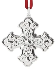 Reed & Barton Annual Sterling Cross Ornament 2025, 55th Edition NIB