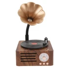 Retro Gramophone Shape Bluetooth Speaker Portable Box  Speaker Outdoor for9375