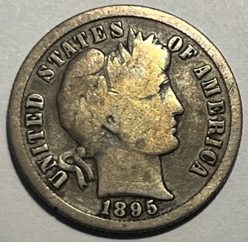 1895 S 10c Barber Dime Silver Coin (1)