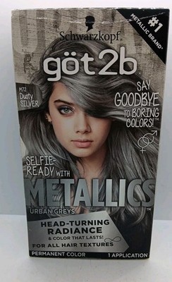 Got2b Metallics M72 Dusty Silver Hair Color  New