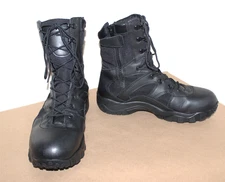 Propper 8" Black Tactical Duty Boot F4523 Side Zipper w/ Guard Men's Sz-9.5 Wide