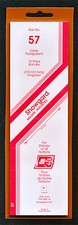 Showgard Stamp Mount Size 57/215 mm - CLEAR - Pack of 15 (57x215  57mm)  STRIP