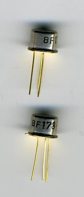 LOT DE 2 x TRANSISTORS VINTAGE NEUFS BF177 NPN VID 100V 0,04A 0,7W 120Mhz