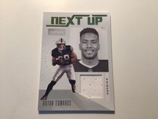 BRYAN EDWARDS 2020 PLAYBOOK NEXT UP GOLD JERSEY Rookie #NU-29 LAS VEGAS RAIDERS