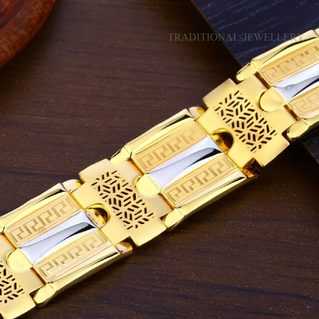 SPE Gold - Nature Design Gold Bracelet - Poonamallee