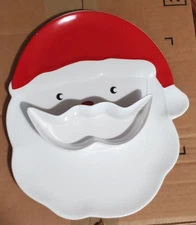THE CELLAR Serve 2-Pc Set Holiday Santa  Chip & Dip Serving Platter Macy's A2